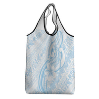 Hawaii Plumeria Lokelani Pikake Lei Grocery Bag Uliuli Polynesian Tattoo