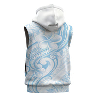 Hawaii Plumeria Lokelani Pikake Lei Sleeveless Zip Hoodie Uliuli Polynesian Tattoo