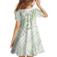 Hawaii Plumeria Lokelani Pikake Lei Family Matching Off Shoulder Maxi Dress and Hawaiian Shirt Oma'oma'o Polynesian Tattoo LT9 - Polynesian Pride