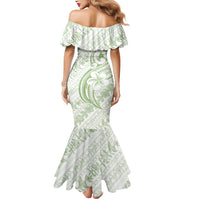 Hawaii Plumeria Lokelani Pikake Lei Mermaid Dress Oma'oma'o Polynesian Tattoo LT9 - Polynesian Pride