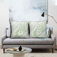 Hawaii Plumeria Lokelani Pikake Lei Pillow Cover Oma'oma'o Polynesian Tattoo