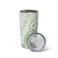 Hawaii Plumeria Lokelani Pikake Lei Tumbler Cup Oma'oma'o Polynesian Tattoo LT9 - Polynesian Pride