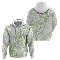 Hawaii Plumeria Lokelani Pikake Lei Zip Hoodie Oma'oma'o Polynesian Tattoo LT9 - Polynesian Pride