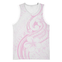 Hawaii Plumeria Lokelani Pikake Lei Basketball Jersey Poni Mama Polynesian Tattoo LT9 Unisex Pink - Polynesian Pride