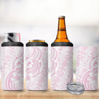 Hawaii Plumeria Lokelani Pikake Lei 4 in 1 Can Cooler Tumbler Poni Mama Polynesian Tattoo LT9 - Polynesian Pride