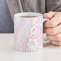 Hawaii Plumeria Lokelani Pikake Lei Ceramic Mug Poni Mama Polynesian Tattoo