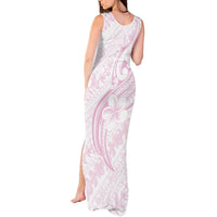 Hawaii Plumeria Lokelani Pikake Lei Tank Maxi Dress Poni Mama Polynesian Tattoo LT9 - Polynesian Pride