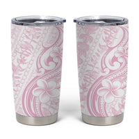Hawaii Plumeria Lokelani Pikake Lei Tumbler Cup Poni Mama Polynesian Tattoo LT9 Pink - Polynesian Pride