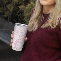 Hawaii Plumeria Lokelani Pikake Lei Tumbler Cup Poni Mama Polynesian Tattoo LT9 - Polynesian Pride