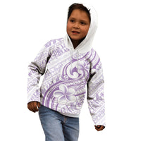Hawaii Plumeria Lokelani Pikake Lei Kid Hoodie Poni Polynesian Tattoo LT9 - Polynesian Pride