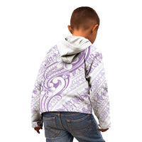 Hawaii Plumeria Lokelani Pikake Lei Kid Hoodie Poni Polynesian Tattoo LT9 - Polynesian Pride