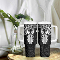 New Zealand Te Reo Maori Tumbler With Handle Kia Kaha Maori Language Week Black Style LT9 - Polynesian Pride