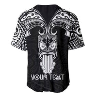 Personalised New Zealand Te Reo Maori Baseball Jersey Kia Kaha Maori Language Week Black Style LT9 - Polynesian Pride