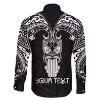 Personalised New Zealand Te Reo Maori Family Matching Short Sleeve Bodycon Dress and Hawaiian Shirt Kia Kaha Maori Language Week Black Style LT9 - Polynesian Pride