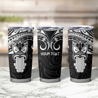 Personalised New Zealand Te Reo Maori Tumbler Cup Kia Kaha Maori Language Week Black Style LT9 - Polynesian Pride