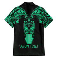 Personalised New Zealand Te Reo Maori Hawaiian Shirt Kia Kaha Maori Language Week Green Style LT9 - Polynesian Pride