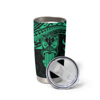 Personalised New Zealand Te Reo Maori Tumbler Cup Kia Kaha Maori Language Week Green Style LT9 - Polynesian Pride