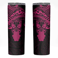 Personalised New Zealand Te Reo Maori Skinny Tumbler Kia Kaha Maori Language Week Pink Style LT9 Pink - Polynesian Pride
