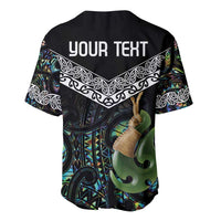 Personalised Maori Manaia Baseball Jersey New Zealand Tribal Hei Matau Papua Shell LT9 - Polynesian Pride