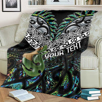 Personalised Maori Manaia Blanket New Zealand Tribal Hei Matau Papua Shell