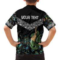 Personalised Maori Manaia Family Matching Short Sleeve Bodycon Dress and Hawaiian Shirt New Zealand Tribal Hei Matau Papua Shell LT9 - Polynesian Pride