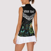 Personalised Maori Manaia Women Sleeveless Polo Shirt New Zealand Tribal Hei Matau Papua Shell LT9 - Polynesian Pride