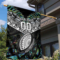 Custom New Zealand Garden Flag Maori Rugby Tattoo Papua Shell