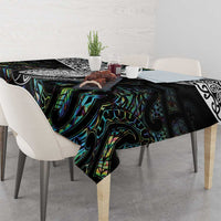 Custom New Zealand Tablecloth Maori Rugby Tattoo Papua Shell LT9 - Polynesian Pride