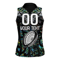 Custom New Zealand Women Sleeveless Polo Shirt Maori Rugby Tattoo Papua Shell LT9 - Polynesian Pride