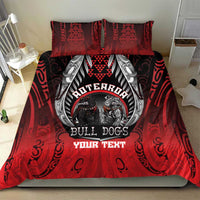 Aotearoa Bulldog Personalised Bedding Set Maori Kowhaiwhai Motif