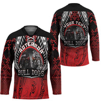 Aotearoa Bulldog Personalised Hockey Jersey Maori Kowhaiwhai Motif LT9 - Polynesian Pride