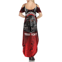 Aotearoa Bulldog Personalised Summer Maxi Dress Maori Kowhaiwhai Motif LT9 - Polynesian Pride