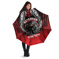 Aotearoa Bulldog Personalised Umbrella Maori Kowhaiwhai Motif - Polynesian Pride