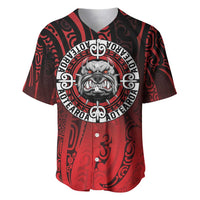 Aotearoa Bulldog Baseball Jersey New Zealand Kowhaiwhai Tribal