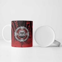 Aotearoa Bulldog Ceramic Mug New Zealand Kowhaiwhai Tribal - Polynesian Pride