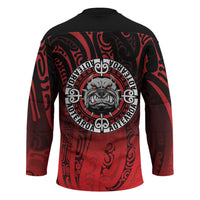 Aotearoa Bulldog Hockey Jersey New Zealand Kowhaiwhai Tribal - Polynesian Pride