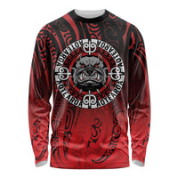 Aotearoa Bulldog Long Sleeve Shirt New Zealand Kowhaiwhai Tribal