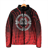 Aotearoa Bulldog Padded Jacket New Zealand Kowhaiwhai Tribal - Polynesian Pride