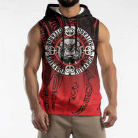 Aotearoa Bulldog Sleeveless Hoodie New Zealand Kowhaiwhai Tribal - Polynesian Pride