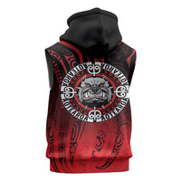 Aotearoa Bulldog Sleeveless Zip Hoodie New Zealand Kowhaiwhai Tribal LT9 - Polynesian Pride