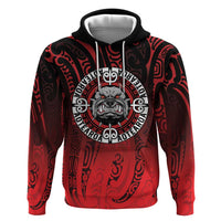 Aotearoa Bulldog Zip Hoodie New Zealand Kowhaiwhai Tribal