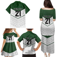 Custom New Zealand Maori Niho Taniwha Family Matching Puletasi and Hawaiian Shirt