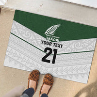 Custom New Zealand Maori Niho Taniwha Rubber Doormat