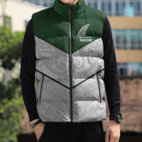 Custom New Zealand Maori Niho Taniwha Sleeveless Puffer Jacket LT9 - Polynesian Pride