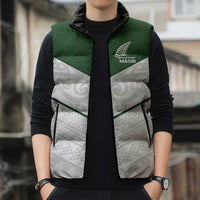 Custom New Zealand Maori Niho Taniwha Sleeveless Puffer Jacket LT9 - Polynesian Pride
