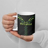Custom New Zealand Maori Koru Koiri Motif Ceramic Mug - Polynesian Pride
