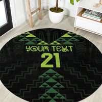 Custom New Zealand Maori Koru Koiri Motif Round Carpet