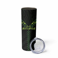 Custom New Zealand Maori Koru Koiri Motif Skinny Tumbler LT9 - Polynesian Pride