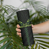Custom New Zealand Maori Koru Koiri Motif Skinny Tumbler LT9 - Polynesian Pride