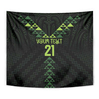 Custom New Zealand Maori Koru Koiri Motif Tapestry